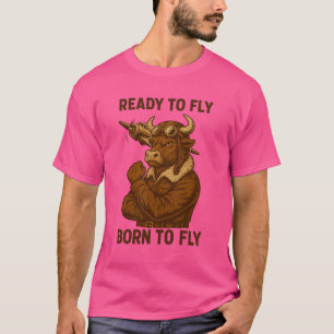 Camiseta Espíritu piloto de cosecha - Audaz arte de la avia
