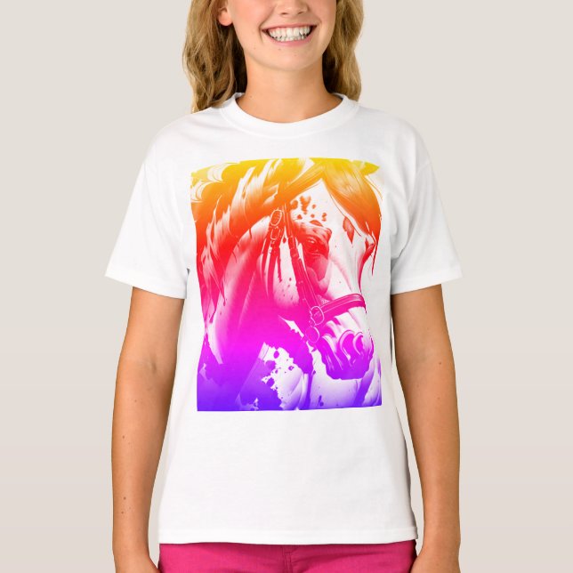 Camiseta Espíritu Pony 1 Arcoiris (Anverso)