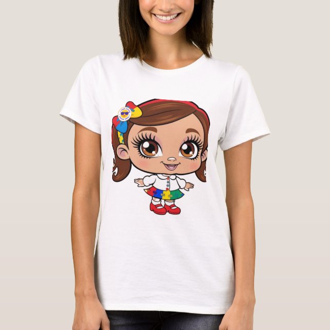 Camiseta "Espíritu Radiante: Una Niña Pequeña Celebrando El (Anverso)