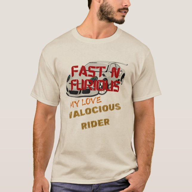 Camiseta Espíritu rápido y furioso: regalo de cumpleaños de (Anverso)
