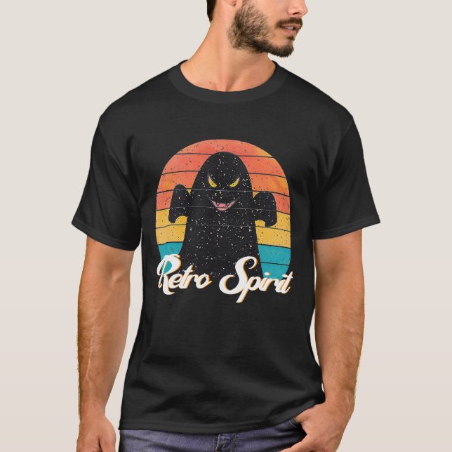 Camiseta Espíritu retro - Fantasma espumoso de Halloween vi (Anverso)
