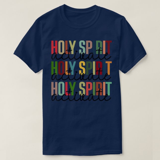 Camiseta Espíritu Santo activa a los Navidades  (Diseño del anverso)