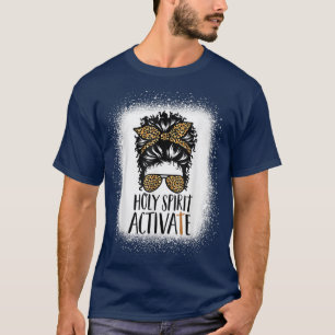 Camiseta Espíritu Santo activa a mamá negra Leopard Messy B