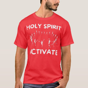 Camiseta Espíritu Santo activa el gracioso esqueleto bailan