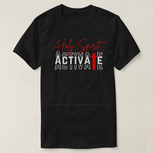 Camiseta Espíritu Santo Activar (Diseño del anverso)