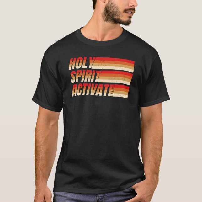 Camiseta Espíritu Santo Activar Cristiano (Anverso)