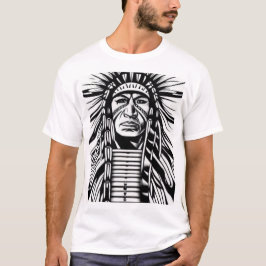 Camiseta Espíritu tribal: Símbolo nativo americano.