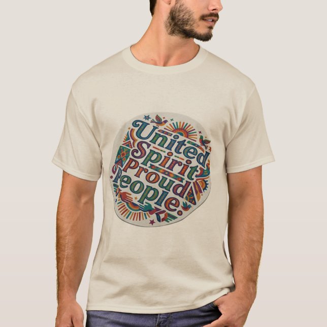 Camiseta Espíritu Unido, Gente Orgullosa (Anverso)
