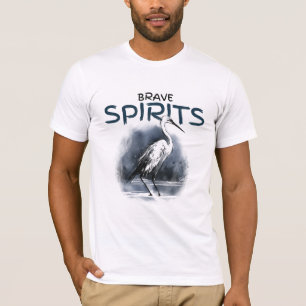 Camiseta Espíritu valiente Garza naturaleza artística camis