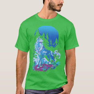 Camiseta Espiritual Aqua Wolf