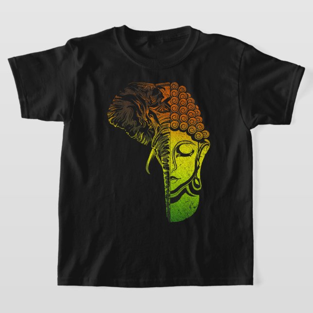 Camiseta Espiritual budista Mantra Zen Budismo Elephant Bu (Distribución)