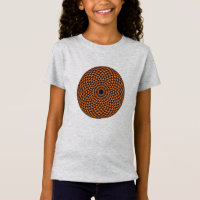 Espiritual Dark Gray Red Ware Mandala Arte Geométr