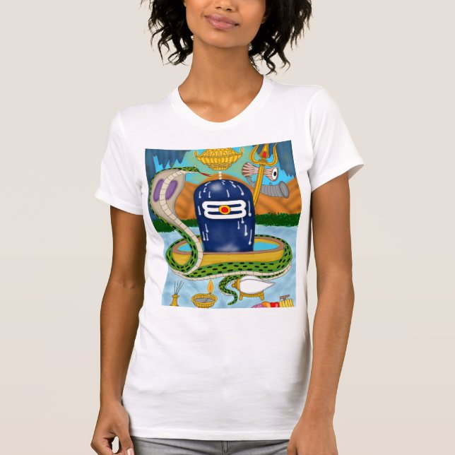 Camiseta espiritual divina Mahadev – Shivlingam sa (Anverso)