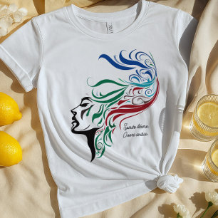 Camiseta espiritual italiana para mujeres   Spirit