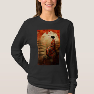 Camiseta Espiritualidad Geisha del Templo Japonés
