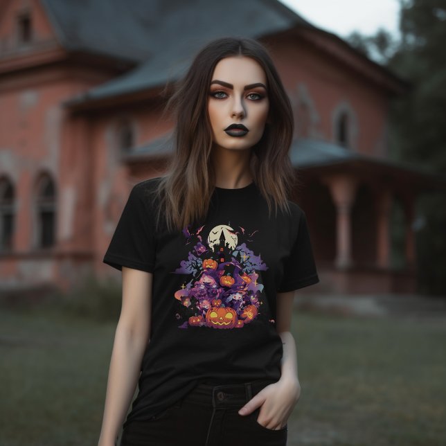 Camiseta "Espíritus de la noche" Halloween Anime (Halloween Anime Shirt
)