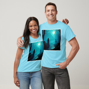 Camiseta Espíritus del bosque con luz de la luna encantados