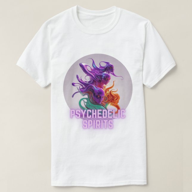 Camiseta Espíritus psicodélicos - Almas surrealistas (Diseño del anverso)