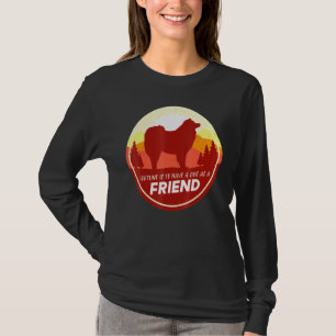 Camiseta Espitz en la nube perro esquimal estadounidense