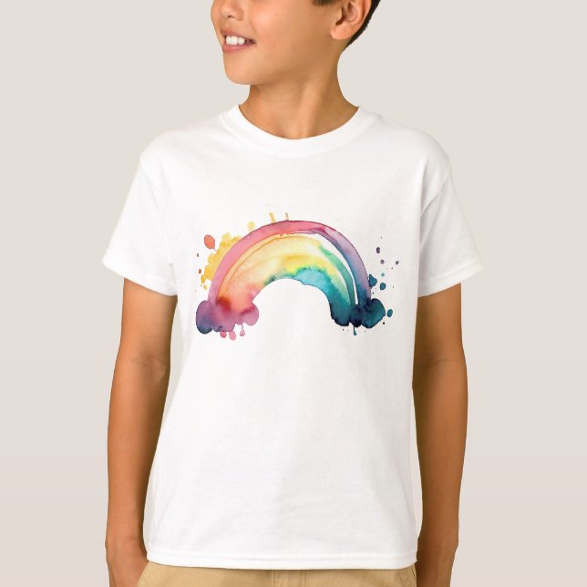 Camiseta Esplandor arcoiris acuático (Anverso)