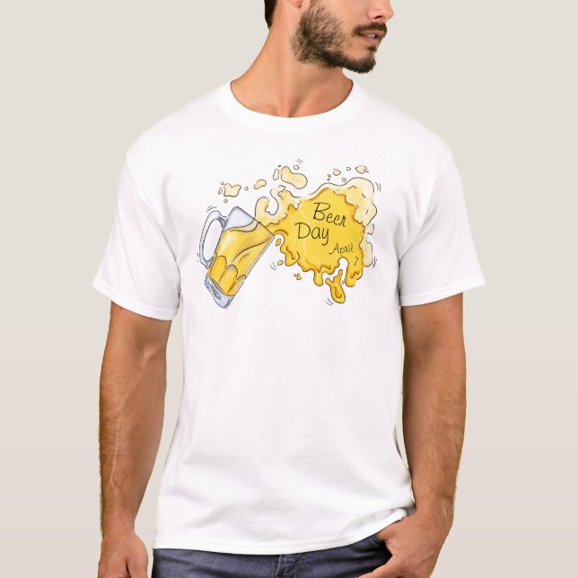 Camiseta Esplandor de cervezas acuáticas para el Día de la  (Anverso)