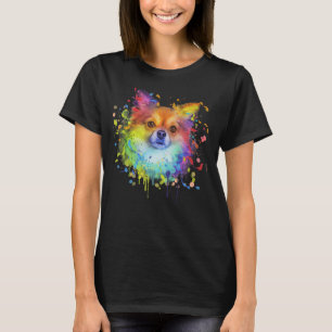 Camiseta Esplash Art Chihuahua Cute Hombres Mujeres Niños R
