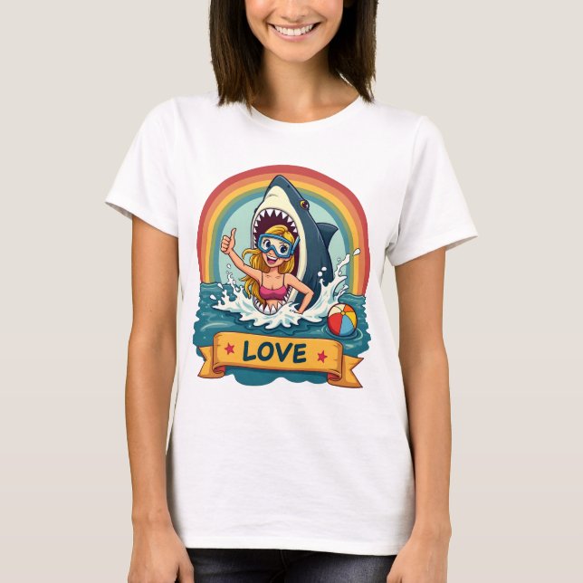 Camiseta Esplash de amor de verano - Tee de vibraciones de  (Anverso)