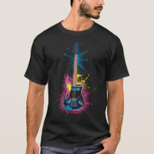 Esplash de guitarra eléctrica vibrante