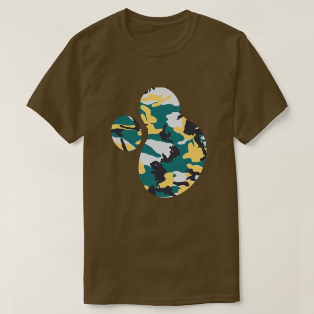 Camiseta Esplat de pintura de patrón de camo a orillas del  (Diseño del anverso)
