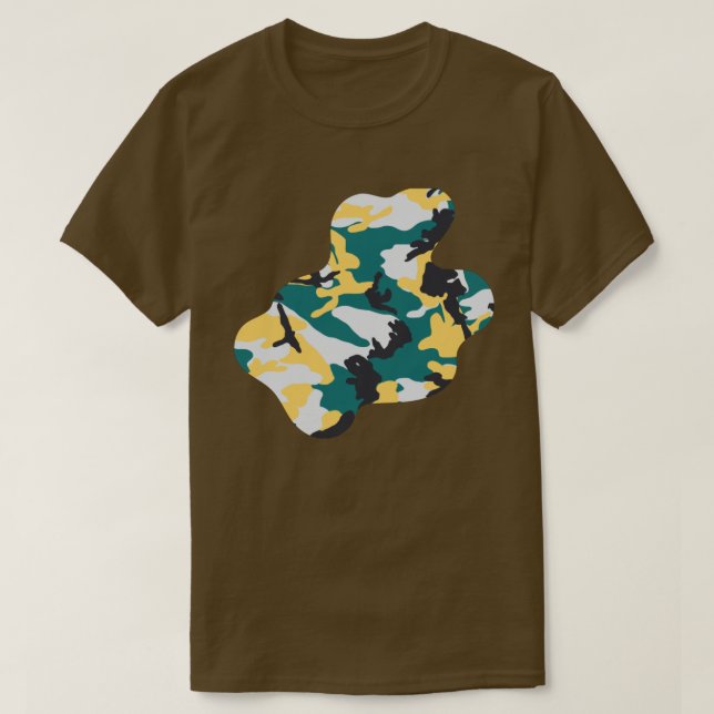 Camiseta Esplat de pintura de patrón de camo a orillas del  (Diseño del anverso)