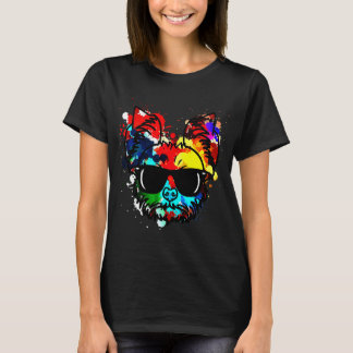 Camiseta Esplat de pintura de perro del Territorio de Yorks