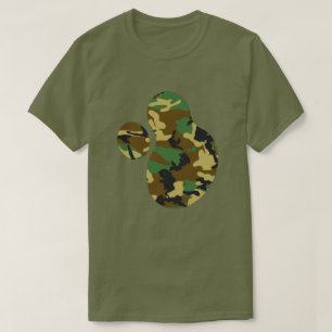 Camiseta Esplat de pintura del patrón de camo de Woodland v