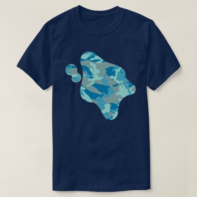 Camiseta Esplat de pintura del patrón de vídeo de BlueBlast (Diseño del anverso)