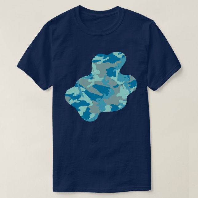 Camiseta Esplat de pintura del patrón de vídeo de BlueBlast (Diseño del anverso)