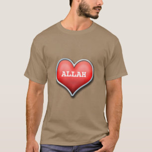 Camiseta espléndida del dawah con el texto Alá