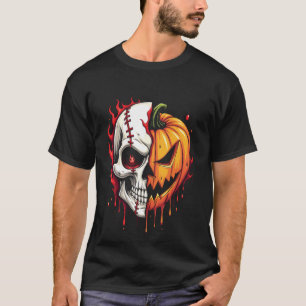 Camiseta Espléndido Gótico Pastel de Calabaza de Halloween