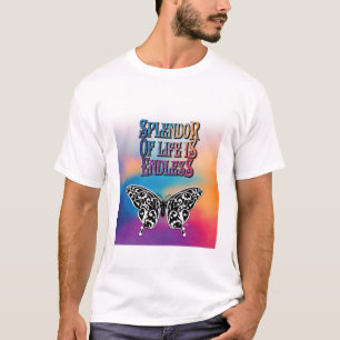 Camiseta Esplendor de la vida con mariposa