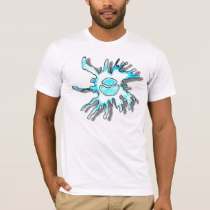 Camiseta Esplusa de agua de la bola azul