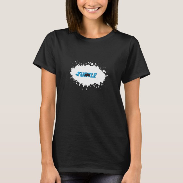 Camiseta Esplusa de diversión animal de tortuga (Anverso)