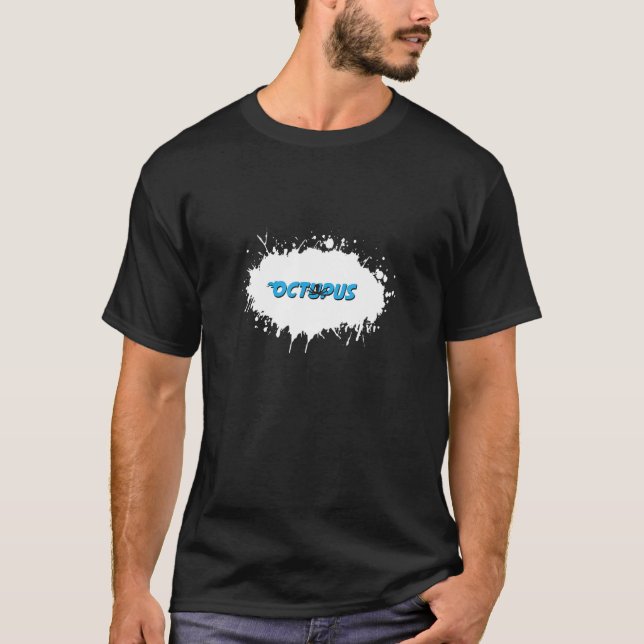 Camiseta Esplusa de diversión de animal del Octupus (Anverso)