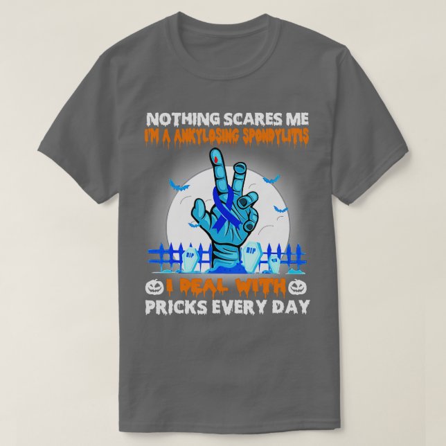Camiseta Espondilitis Anquilosante Conciencia Nada Me Preoc (Diseño del anverso)