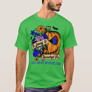 Camiseta Espondilitis anquilosante Halloween retro de sensi