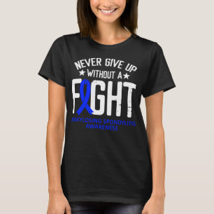 Camiseta Espondilitis anquilosante sin cinta azul de combat