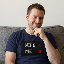 Camiseta Esposa - 1 Yo - 0 Esposo