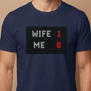 Camiseta Esposa - 1 Yo - 0 Esposo