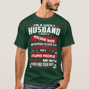 Camiseta Esposa afortunada de esposa soltera Orgullosa de S