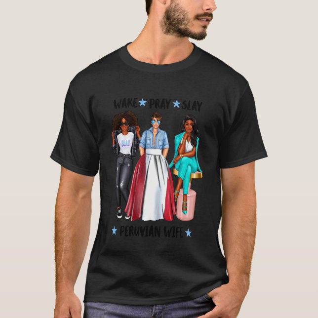 Camiseta Esposa Afroperuana Cónyuge De Perú (Anverso)