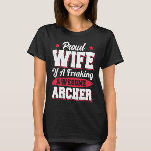 Camiseta Esposa arquera de caza de ballenas de caza de ball