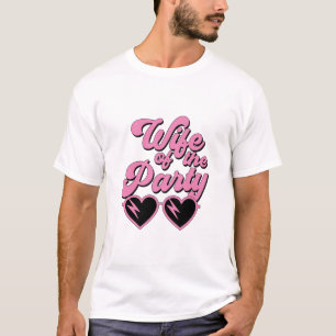 Camiseta Esposa Bonita Retro De La Fiesta De Despedida De S