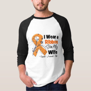 Camiseta Esposa - cinta de la leucemia